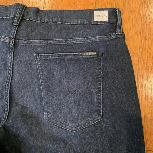 NWT Hudson Byron Slim Straight Zip Fly Stretch Denim Jeans in Lambert Blue. 40 - Picture 6 of 12